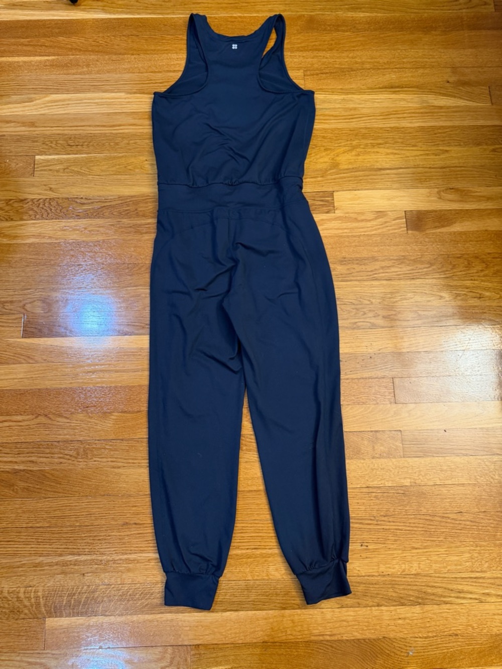 Sweaty Betty Soft Yoga Jogger Ankle Jumpsuit in Navy Blue - Size Small - Picture 7 of 7